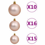 Christmas Tree Pink 180 cm PVC