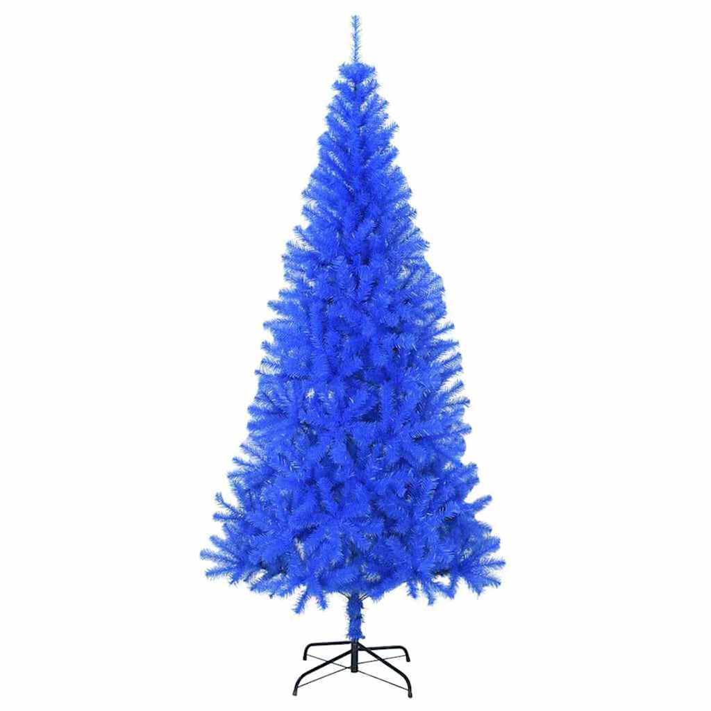Christmas Tree with 300 LEDs with Stand Blue 180 cm PVC