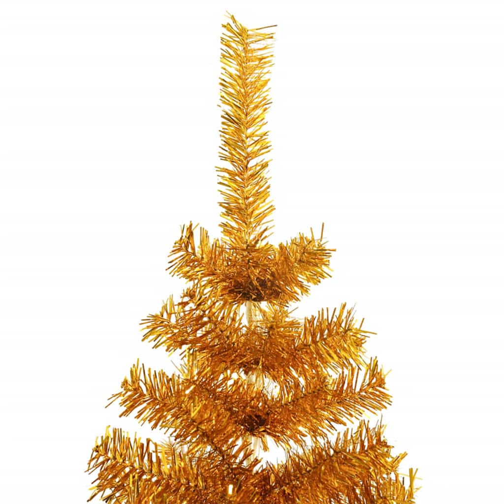 Christmas Tree with 300 LEDs with Stand Gold 180 cm PET