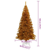 Christmas Tree with 300 LEDs with Stand Gold 180 cm PET