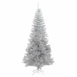 Christmas Tree with 300 LEDs with Stand Silver 180 cm PET - Front View