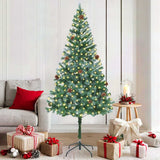 Artificial Christmas Tree with Stand Green 180 cm PVC and Steel