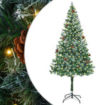 Artificial Christmas Tree with Stand Green 180 cm PVC and Steel