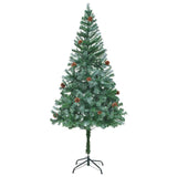 Artificial Christmas Tree with Stand Green 180 cm PVC and Steel - Top-Down View