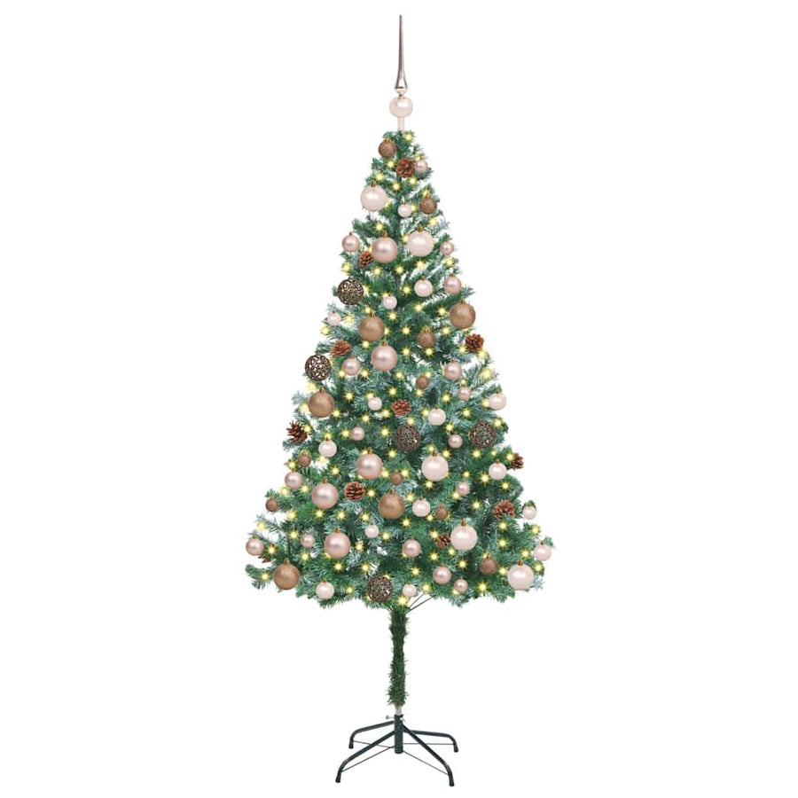 Artificial Christmas Tree with Stand Green 180 cm PVC and Steel