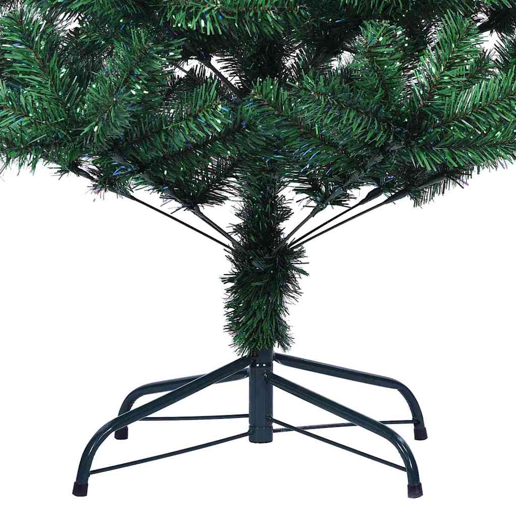 Artificial Pre-lit Christmas Tree Green 120 cm PVC and Metal