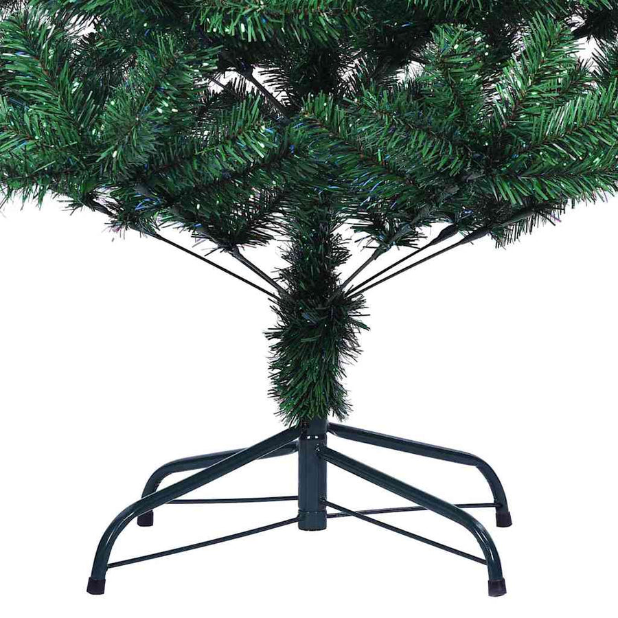 Artificial Pre-lit Christmas Tree Green 120 cm PVC and Metal