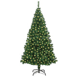 Artificial Christmas Tree Green 180 cm PVC, Steel and Plastic - Side View