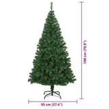Artificial Christmas Tree Green 180 cm PVC, Steel and Plastic