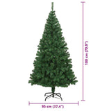 Artificial Christmas Tree Green 180 cm PVC, Steel and Plastic - Extra Image