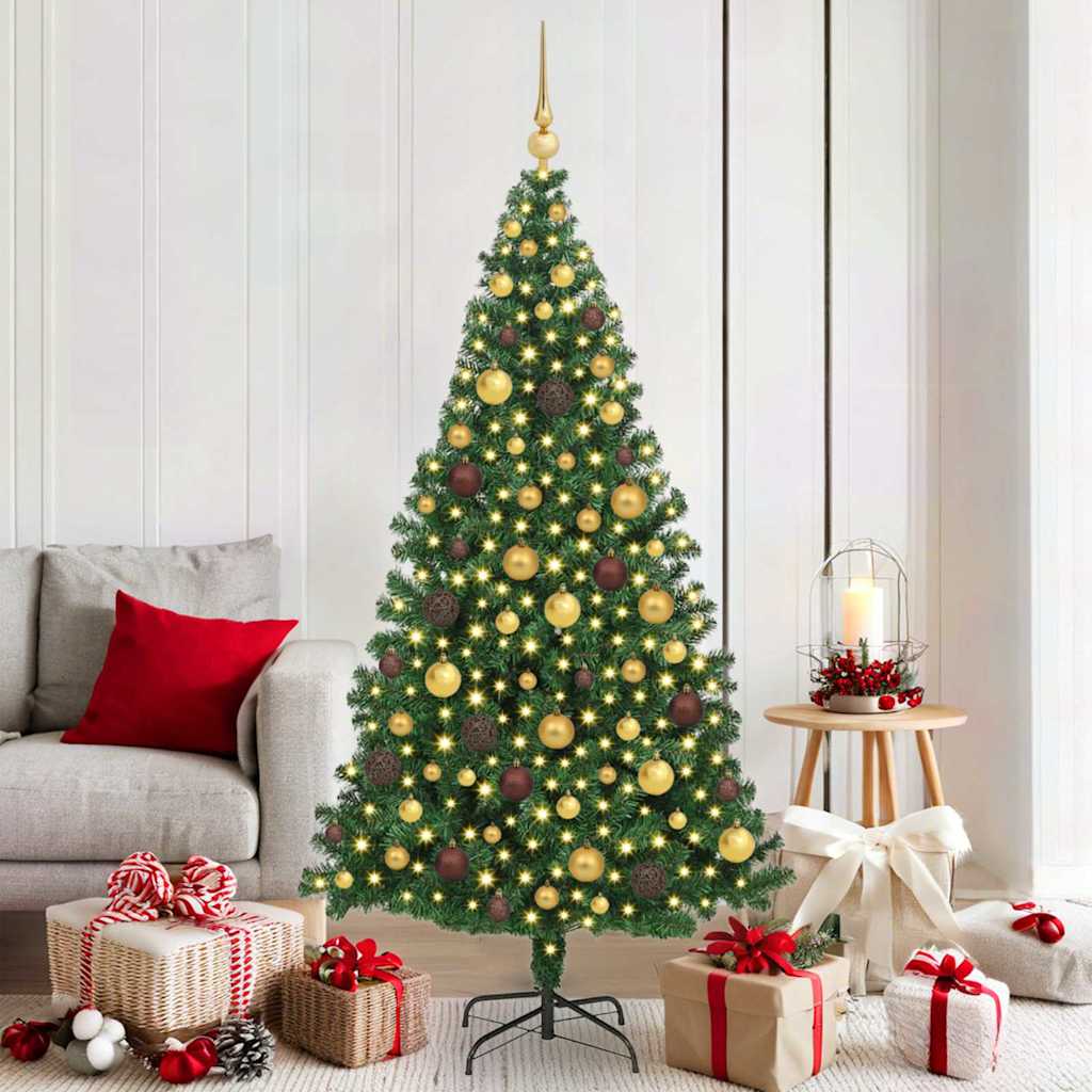 Artificial Christmas Tree Green 180 cm PVC, Steel and Plastic