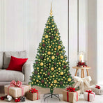 Artificial Christmas Tree Green 180 cm PVC, Steel and Plastic