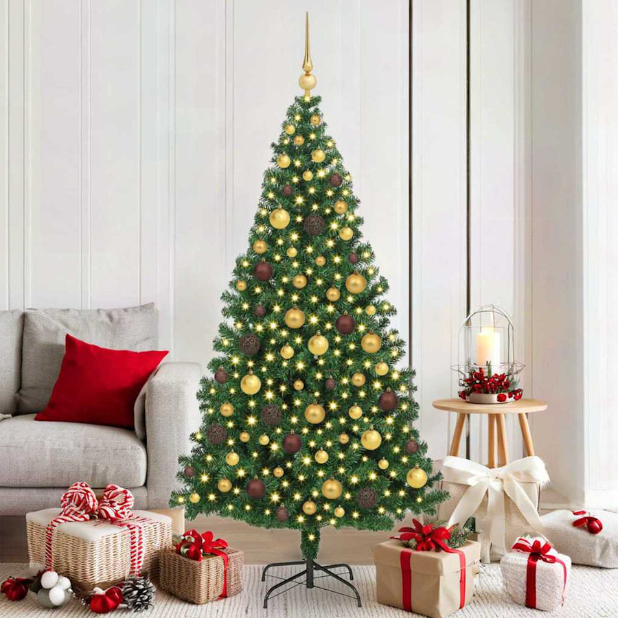 Artificial Christmas Tree Green 180 cm PVC, Steel and Plastic