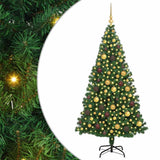 Artificial Christmas Tree Green 180 cm PVC, Steel and Plastic - Front View