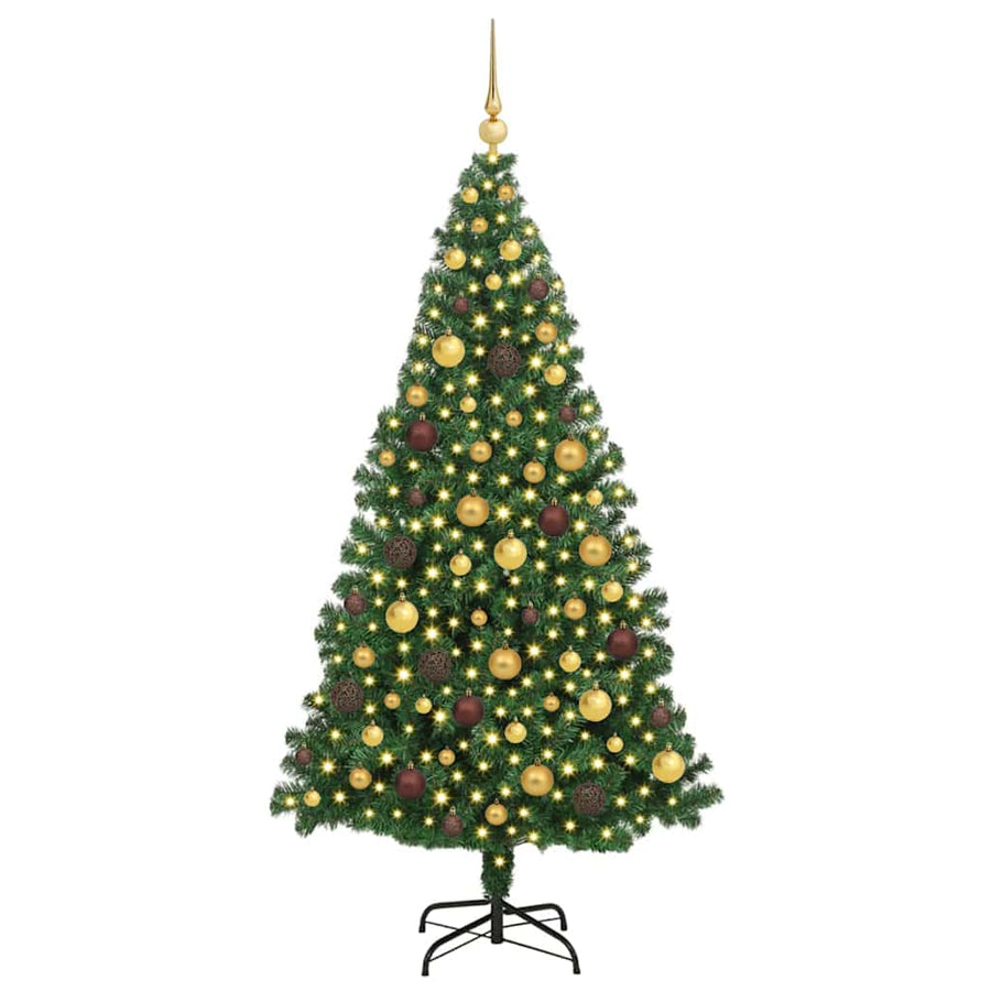 Artificial Christmas Tree Green 180 cm PVC, Steel and Plastic