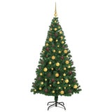 Artificial Christmas Tree Green 180 cm PVC, Steel and Plastic - Top-Down View