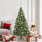 Artificial Christmas Tree Green 180 cm PVC, Steel and Plastic