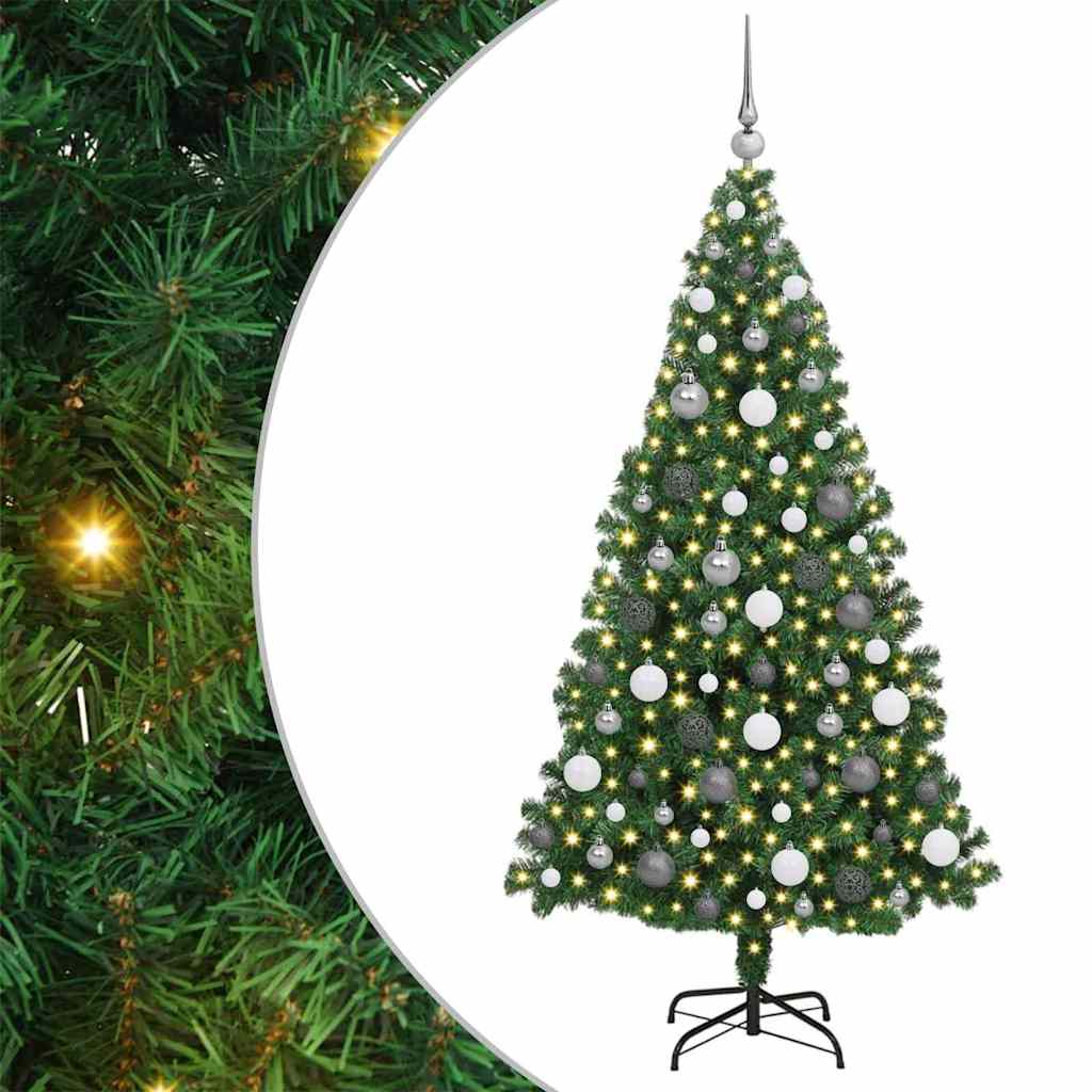Artificial Christmas Tree Green 180 cm PVC, Steel and Plastic
