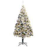 Artificial Christmas Tree White 180 cm PVC, Steel and Plastic - Front View