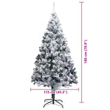 Artificial Christmas Tree White 180 cm PVC, Steel and Plastic - Extra Image