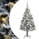 Artificial Christmas Tree White 180 cm PVC, Steel and Plastic