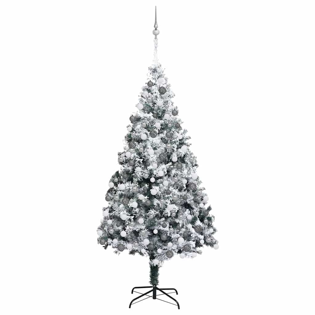 Artificial Christmas Tree White 180 cm PVC, Steel and Plastic