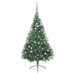 Artificial Pre-lit Christmas Tree Green 210 cm PVC