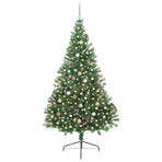 Artificial Pre-lit Christmas Tree Green 240 cm PVC