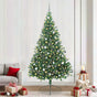 Artificial Pre-lit Christmas Tree Green 240 cm PVC