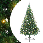 Artificial Pre-lit Christmas Tree Green 240 cm PVC