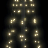 LED Christmas Tree with Ground Spikes Warm White 250 cm Iron - Close-Up Angle
