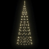 LED Christmas Tree with Ground Spikes Warm White 250 cm Iron