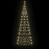 LED Christmas Tree with Ground Spikes Warm White 250 cm Iron - 45-Degree Angle