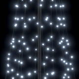 LED Christmas Tree with Ground Spikes Cool White 400 cm Iron