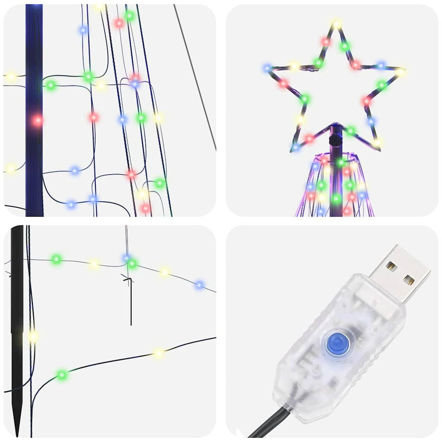 LED Christmas Tree with Spikes EKENAS 400 cm 800 LEDs