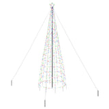 LED Christmas Tree with Ground Spikes Multicolour 400 cm Iron