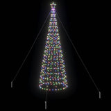 LED Christmas Tree with Ground Spikes Multicolour 400 cm Iron