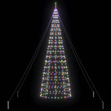 LED Christmas Tree with Ground Spikes Multicolour 400 cm Iron