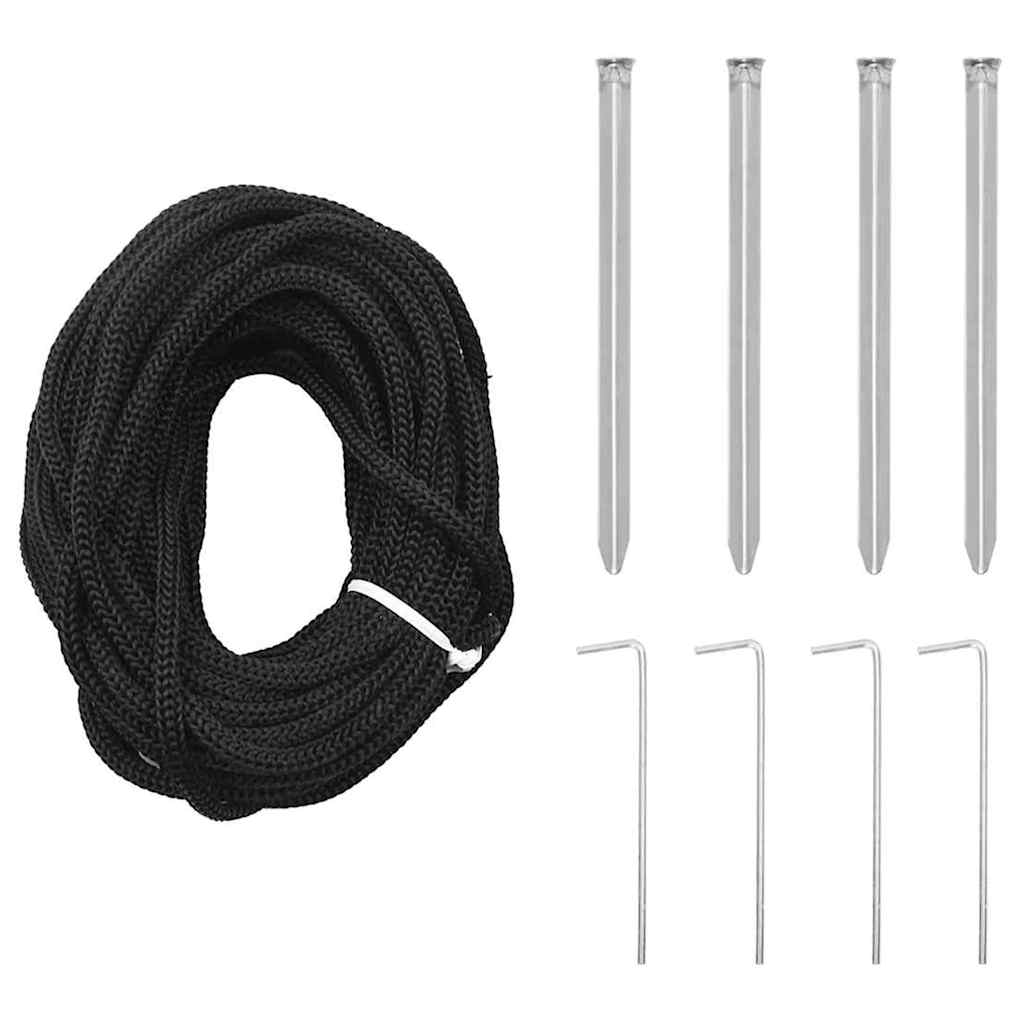 LED Christmas Tree with Ground Spikes Blue 400 cm Iron