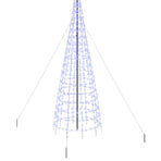 LED Christmas Tree with Ground Spikes Blue 400 cm Iron