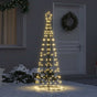 LED Christmas Tree Warm White 100 x 100 x 250 cm Iron