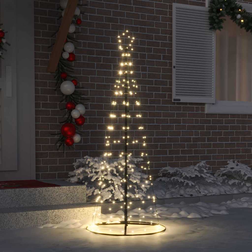 LED Christmas Tree Warm White 100 x 100 x 250 cm Iron