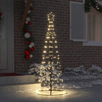LED Christmas Tree Warm White 100 x 100 x 250 cm Iron