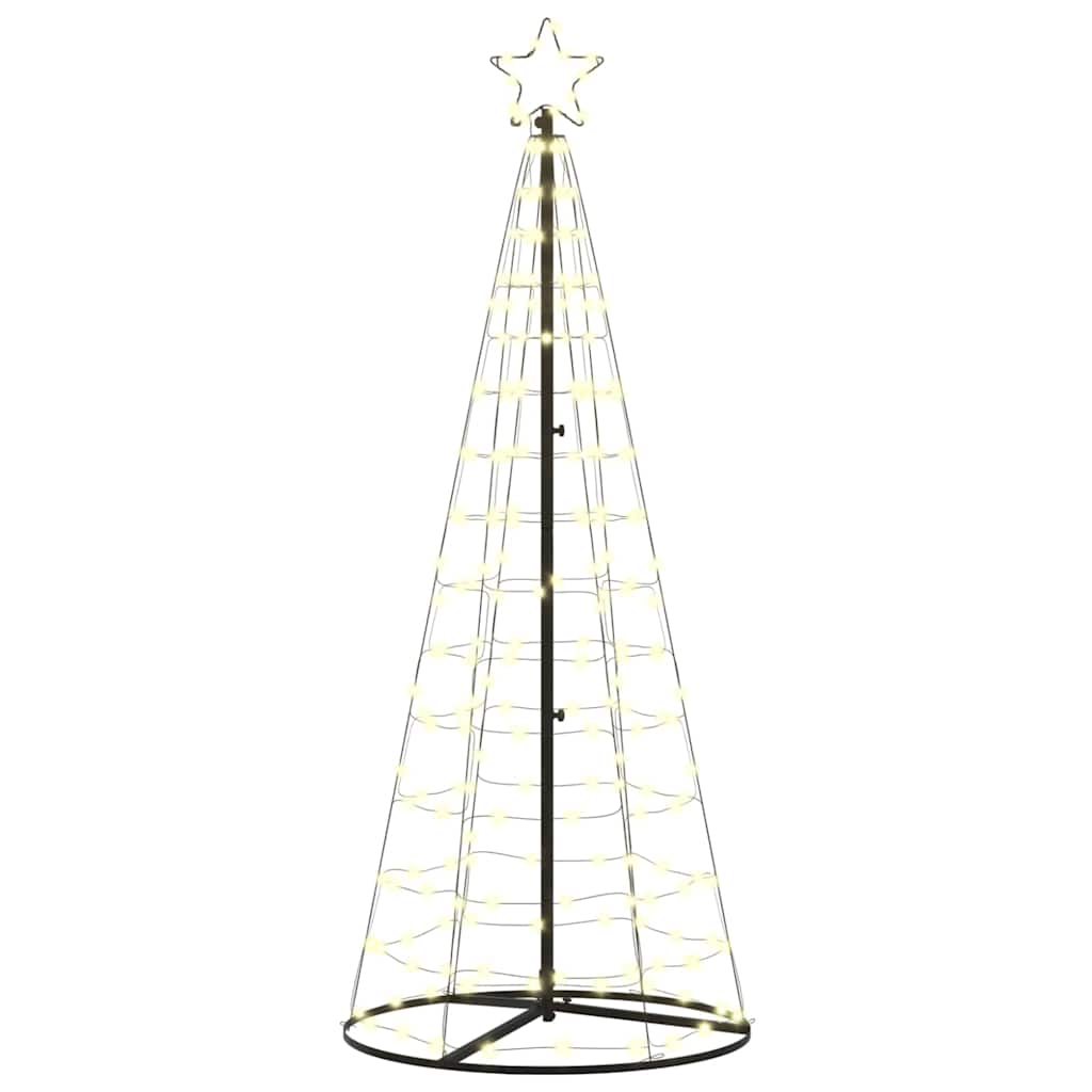 LED Christmas Tree Warm White 100 x 100 x 250 cm Iron