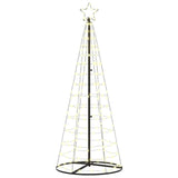 LED Christmas Tree Warm White 100 x 100 x 250 cm Iron - Front View