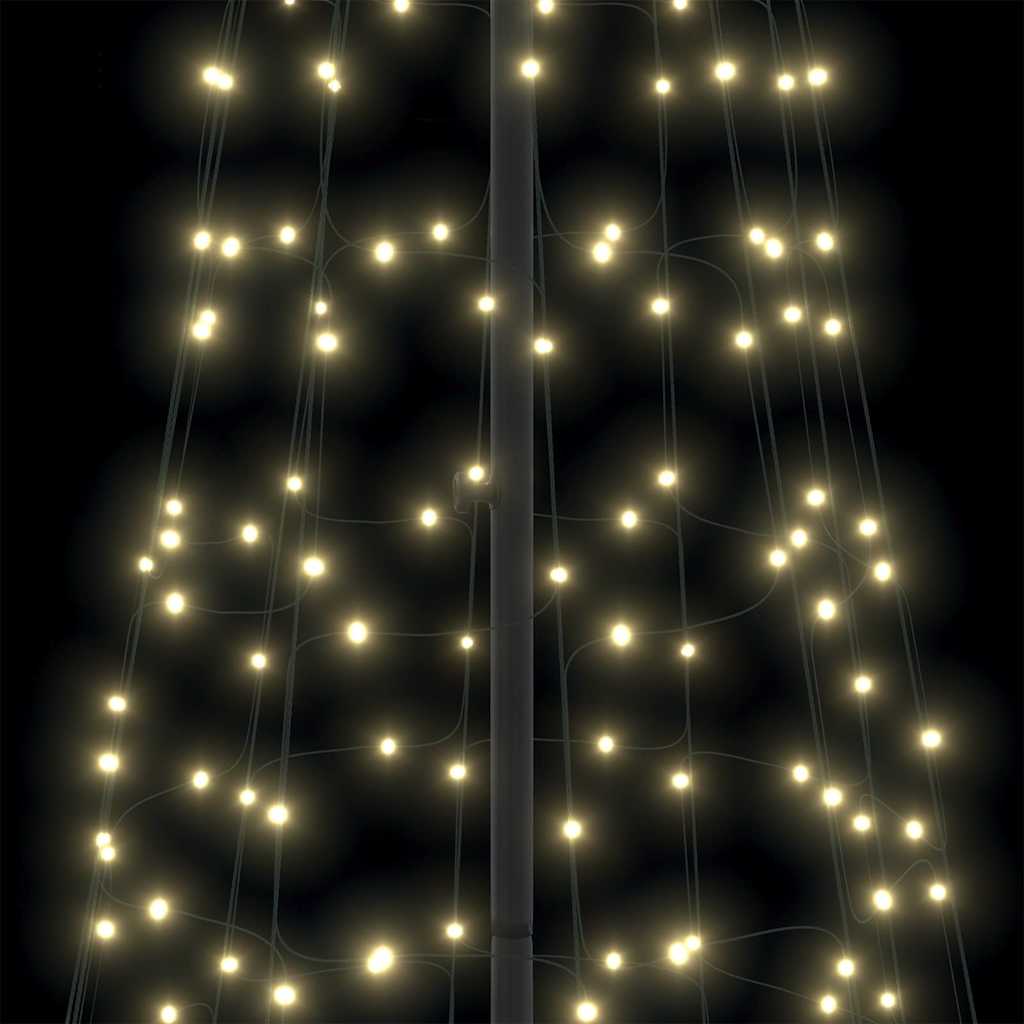 LED Christmas Tree Warm White 138 x 138 x 400 cm Iron