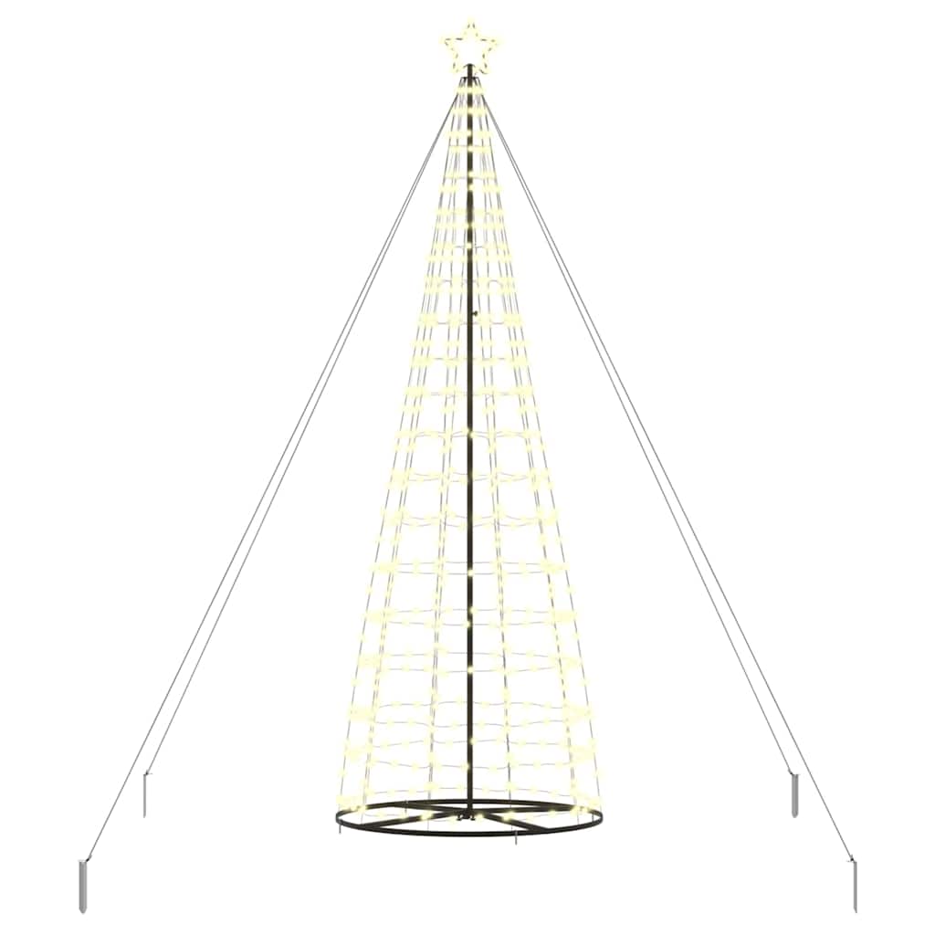 LED Christmas Tree Warm White 138 x 138 x 400 cm Iron