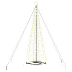LED Christmas Tree Warm White 138 x 138 x 400 cm Iron