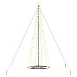 LED Christmas Tree Warm White 138 x 138 x 400 cm Iron - Front View