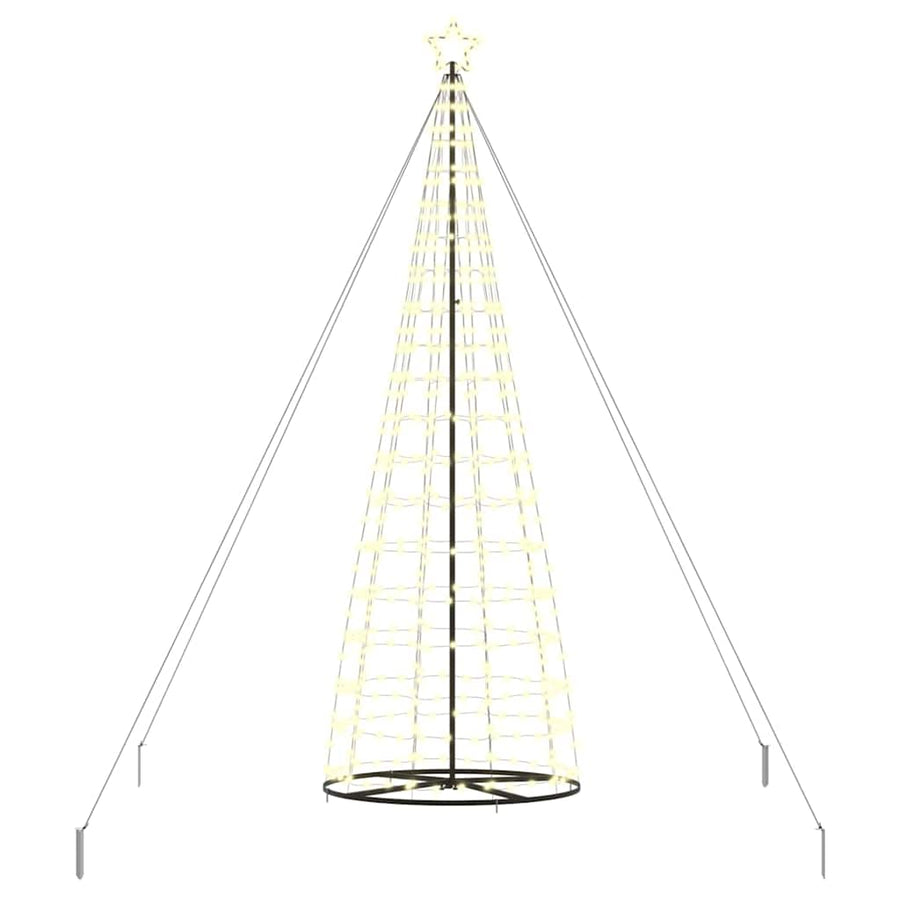 LED Christmas Tree Warm White 138 x 138 x 400 cm Iron